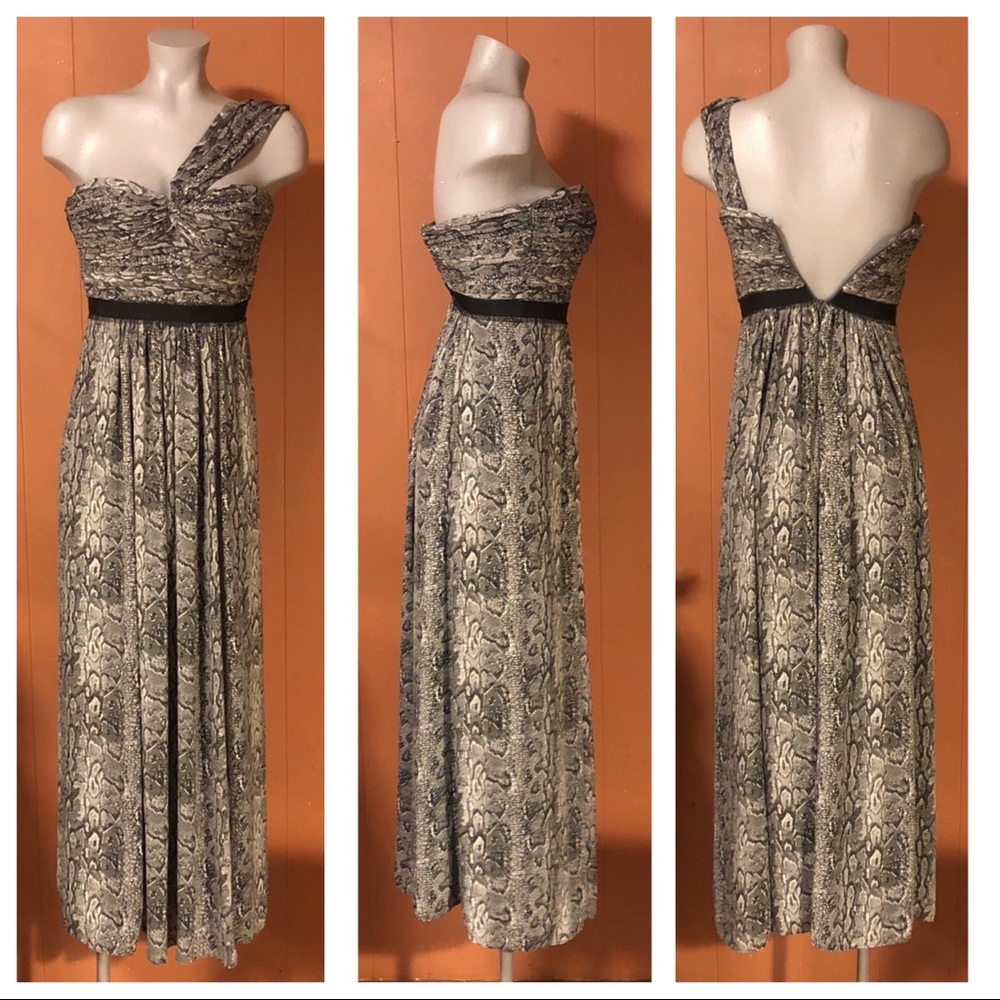 BCBG Max Azria Asymmetrical Full Length Dress, 0